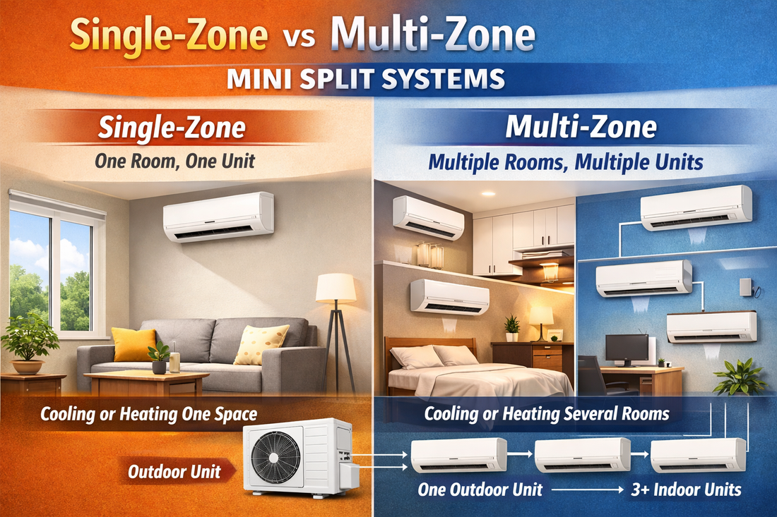Single-Zone vs Multi-Zone Mini Split: Which One Is Right for Your Home?