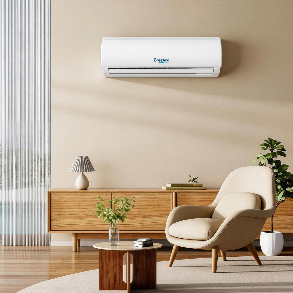 BreezeAero Multi-Zone Series 2 Zone 20000 BTU Ductless Mini Split Air Conditioner Heat Pump, 230-Volt, 23 SEER2, Cools Up to 900 Sq.ft(9K+9K)