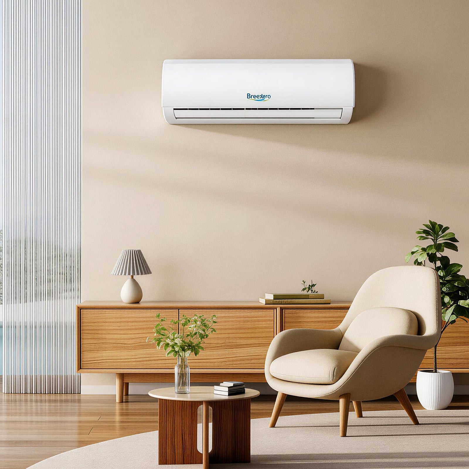 BreezeAero Multi-Zone Series 2 Zone 20000 BTU Ductless Mini Split Air Conditioner Heat Pump, 230-Volt, 23 SEER2, Cools Up to 900 Sq.ft(9K+9K)